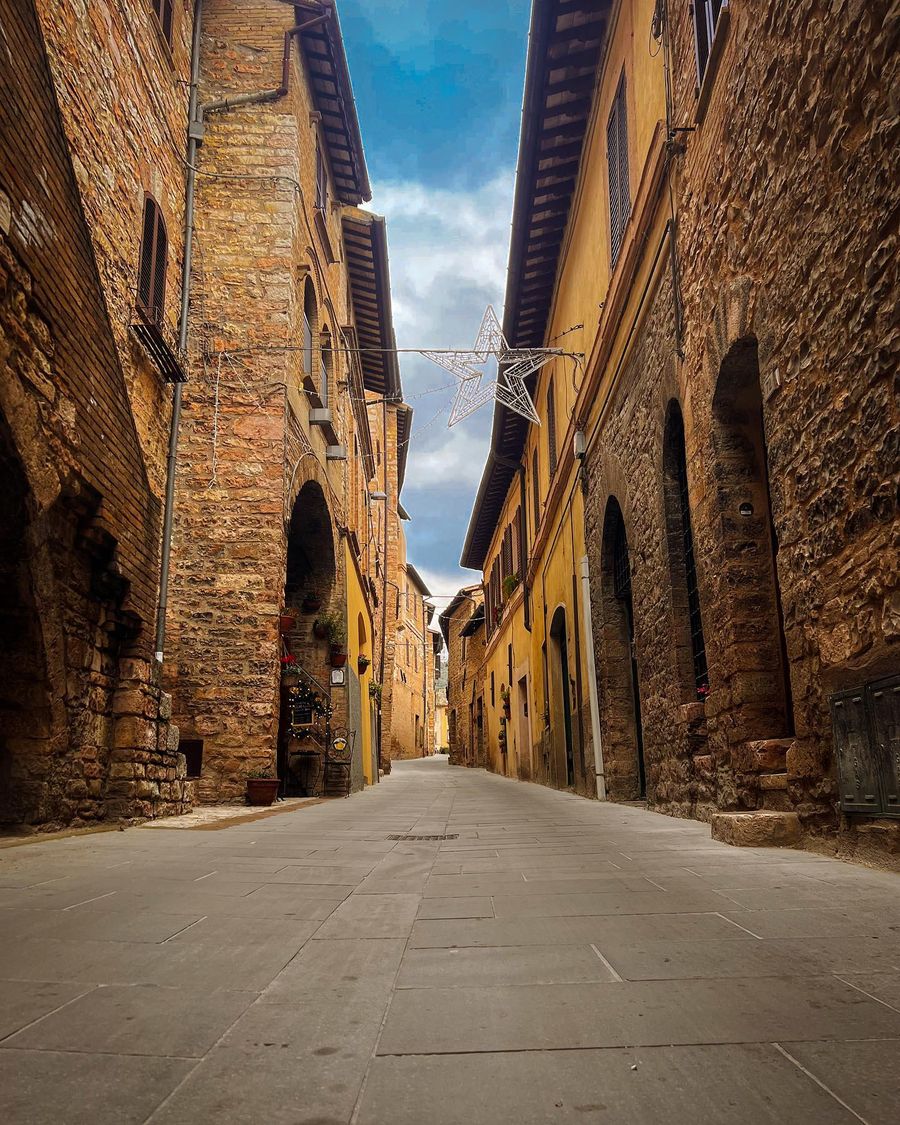 Empty old-town street