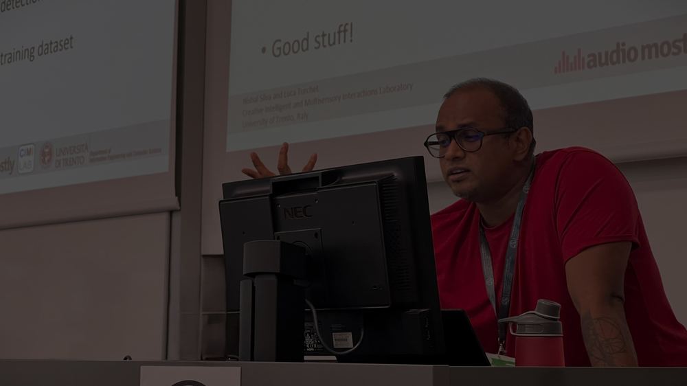 Nishal presenting research